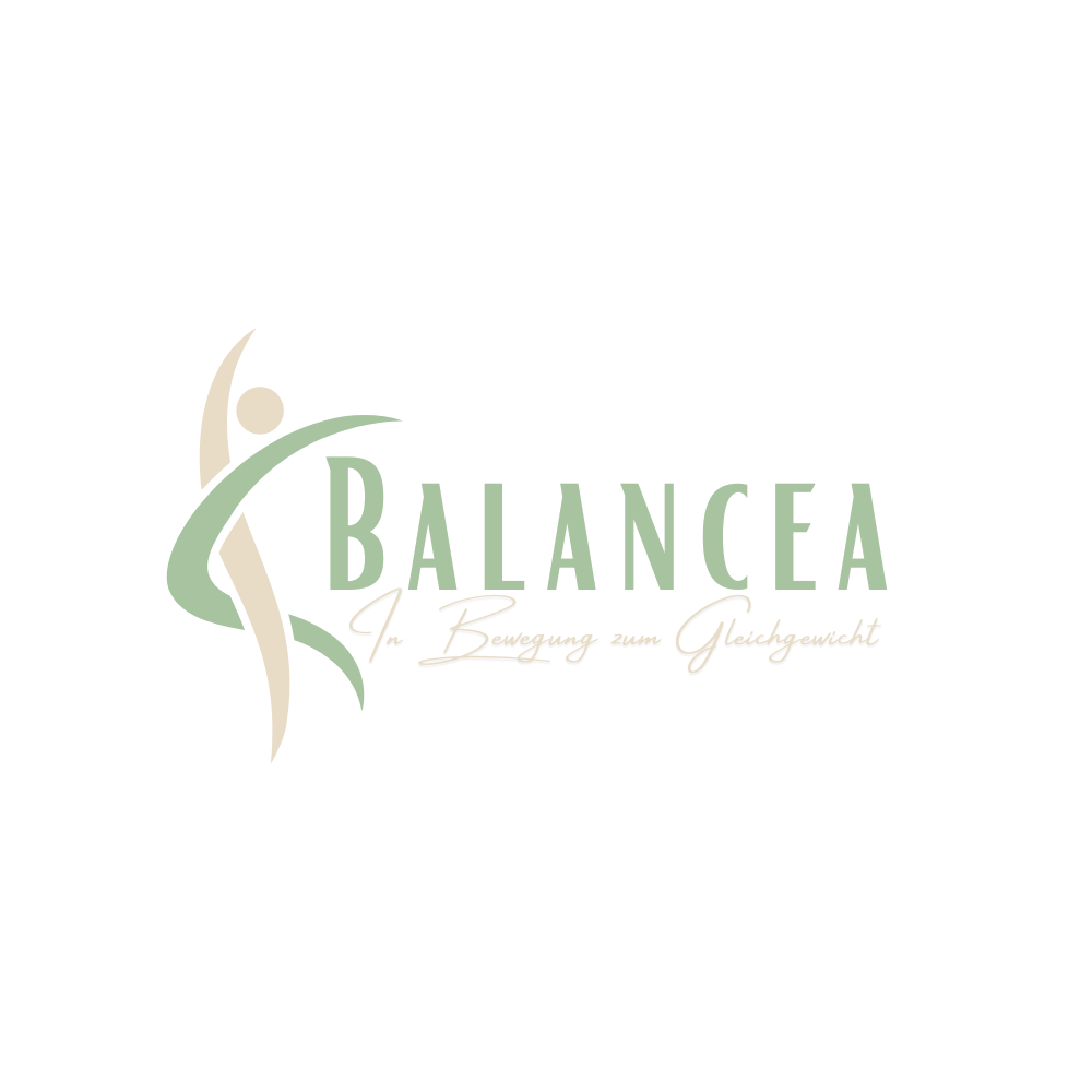 Logo von BALANCEA - Praxis für Physiotherapie mit dem Slogan "In Bewegung zum Gleichgewicht"